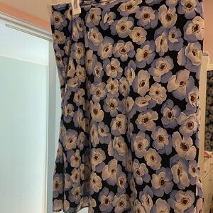 Floral Blue and White Women's Skirt